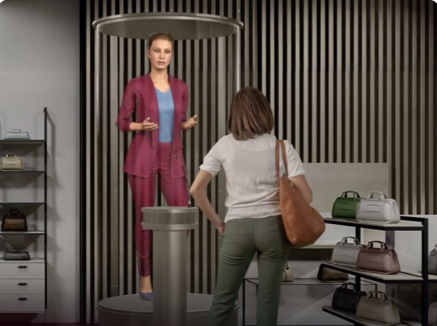 Hologramme boosté à l'IA